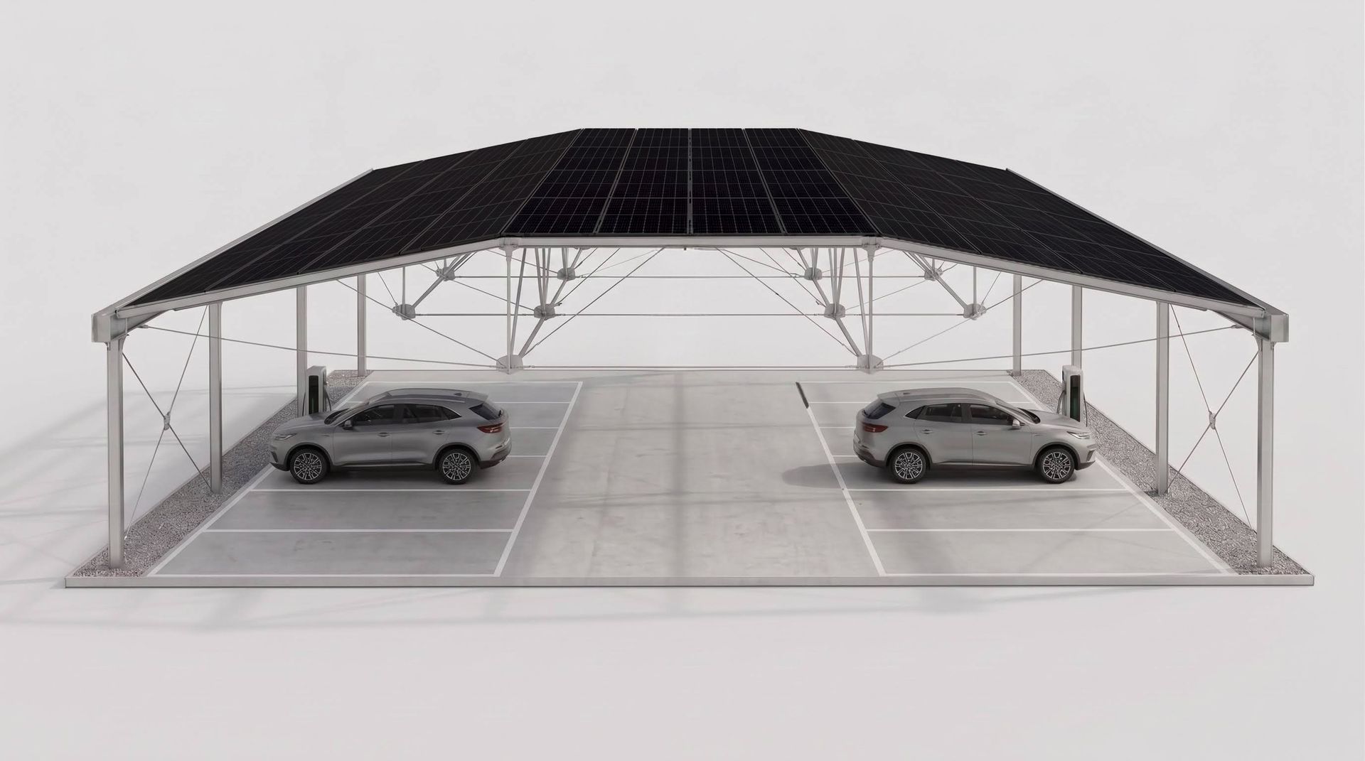 PV-Carport Vollüberdachung